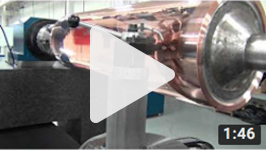 DRL2000 ultra precision drum roll lathe in action